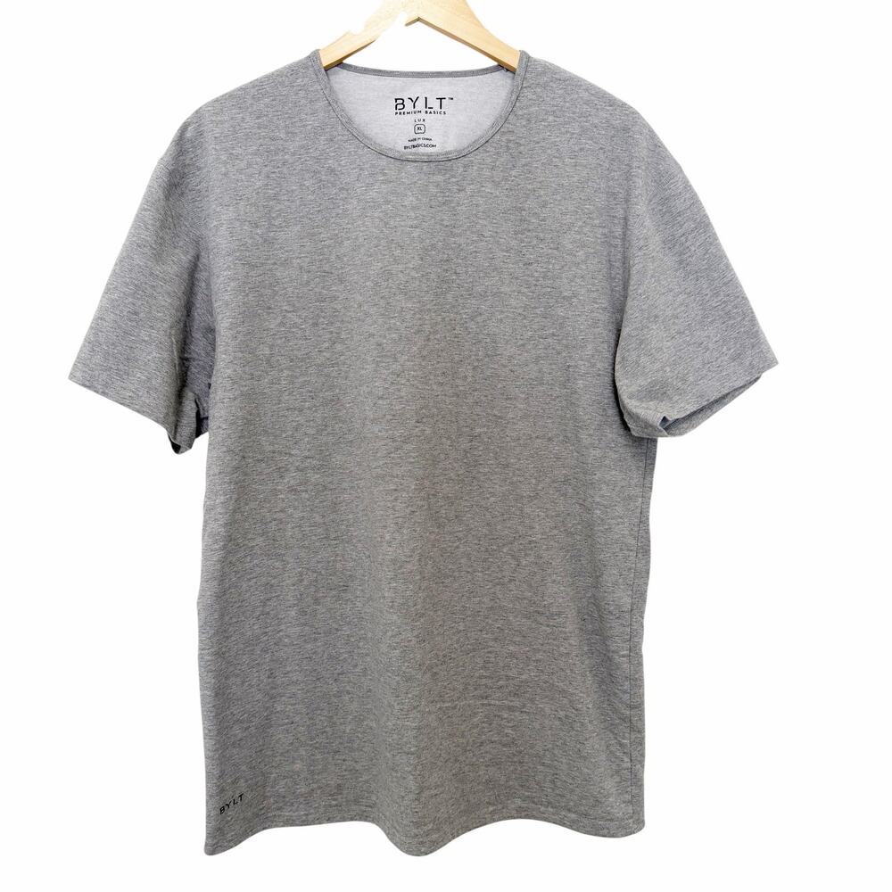 BYLT Premium Basics Gray Lux Short Sleeve T Shirt Sz XL